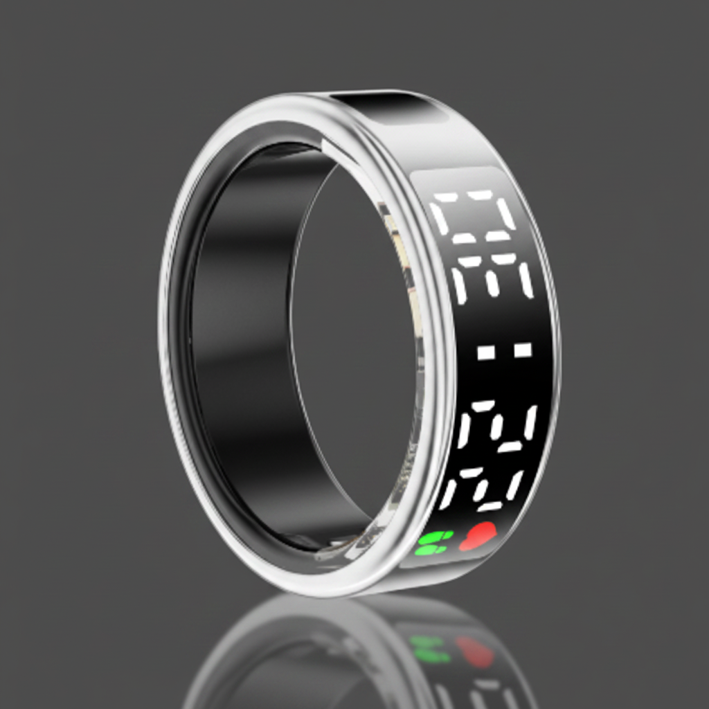Smart ring from My Store, sleek and modern design, used to unlock your potential with innovative technology.